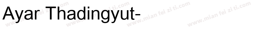 Ayar Thadingyut字体转换